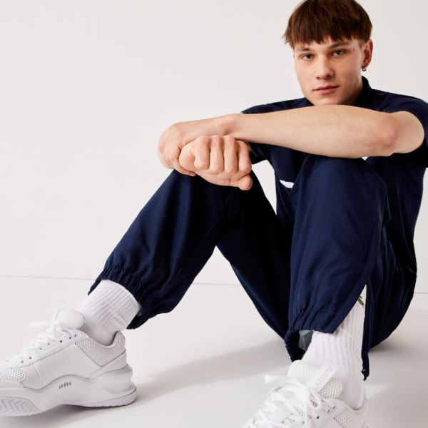 Lacoste SPORT Performance Side Zip Track Pants Pánské - Kalhoty Tmavě Blankyt Blankyt | CZ-3DnvWT